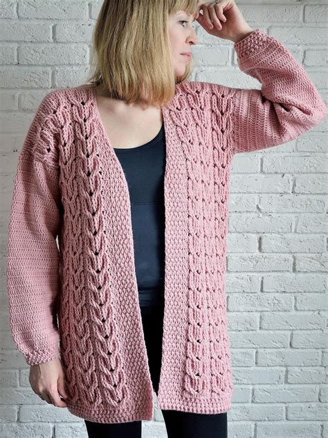 crochet oversized cardigan free download.